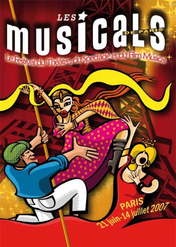 Affiche "les musicals" à Paris / Alfredo Lopez © ADAGP